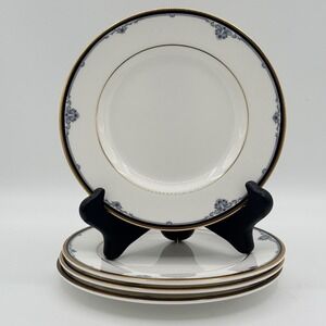 Royal Doulton "Princeton" H5098 Bread Plates Set‎ of 4 6.75" Bone China Gold